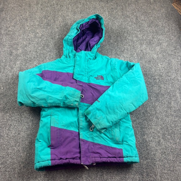 The North Face Other - THE NORTH FACE Girls Teal/Purple Snow Ski Jacket Hooded Hy-vent size: Small 7/8